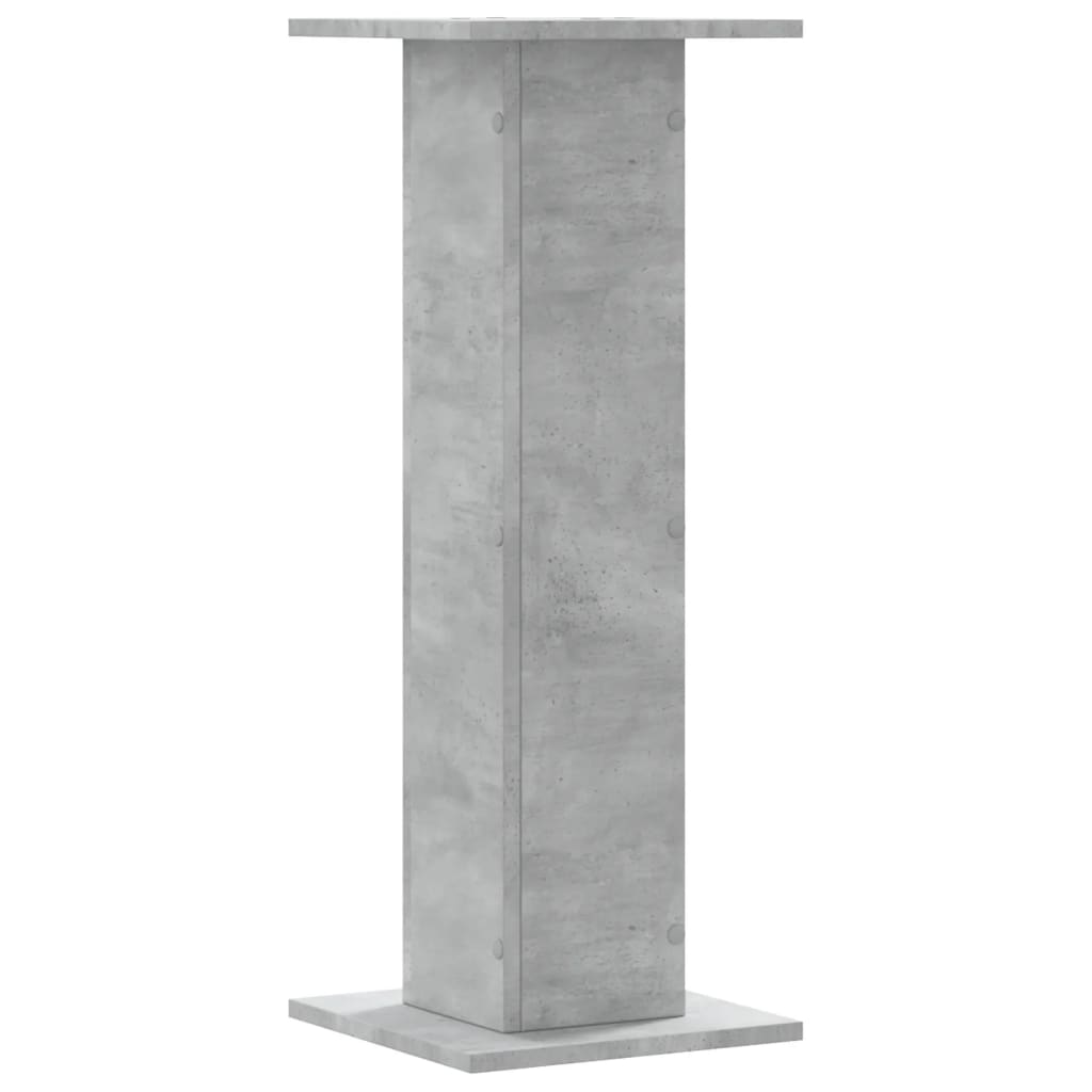 Supporti per Piante 2 pz Grigio Cemento 30x30x80 cm Truciolato - homemem39