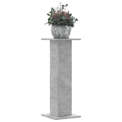 Supporti per Piante 2 pz Grigio Cemento 30x30x80 cm Truciolato - homemem39