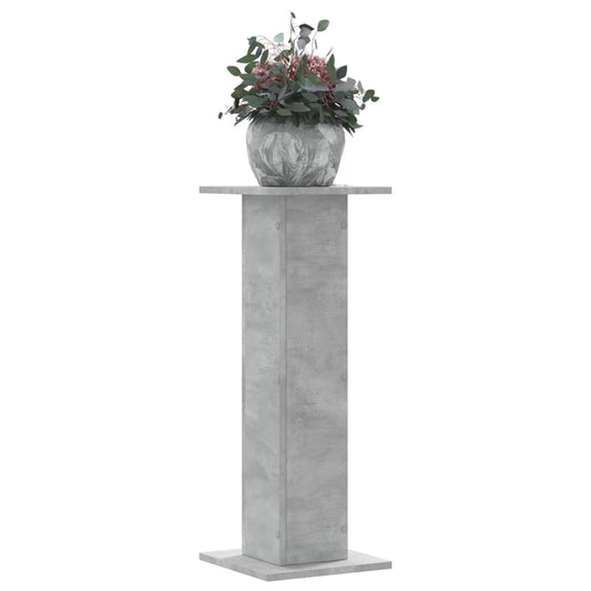 Supporti per Piante 2 pz Grigio Cemento 30x30x80 cm Truciolato - homemem39