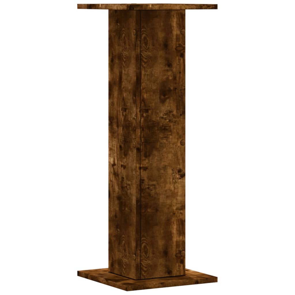 Supporti per Piante 2 pz Rovere Fumo 30x30x80 cm in Truciolato | homemem39
