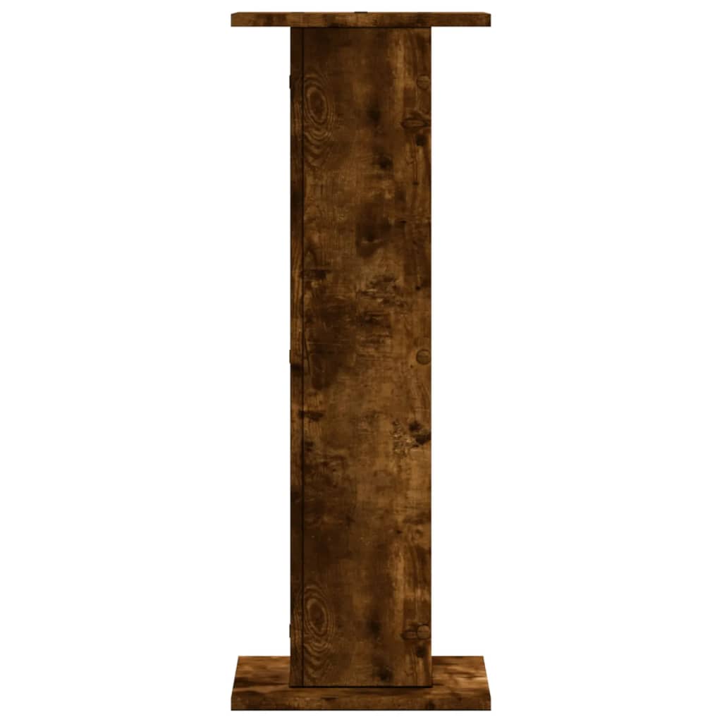 Supporti per Piante 2 pz Rovere Fumo 30x30x80 cm in Truciolato | homemem39