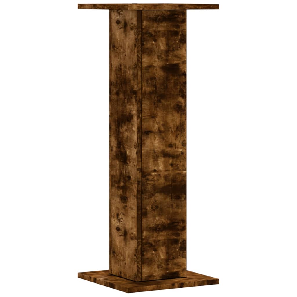 Supporti per Piante 2 pz Rovere Fumo 30x30x80 cm in Truciolato | homemem39