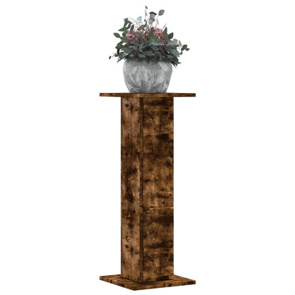 Supporti per Piante 2 pz Rovere Fumo 30x30x80 cm in Truciolato | homemem39