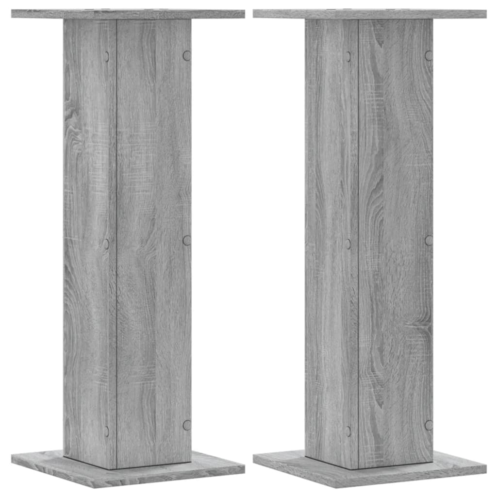 Supporti per Piante 2 pz Grigio Sonoma 30x30x80cm in Truciolato | homemem39