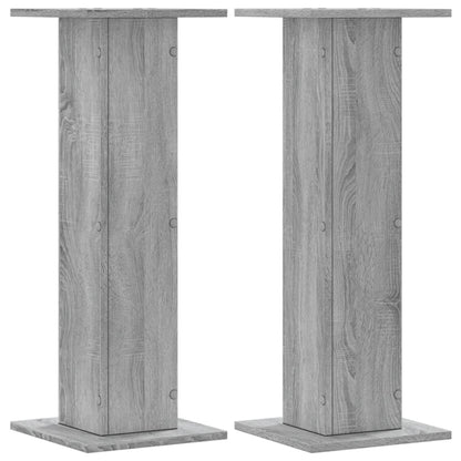 Supporti per Piante 2 pz Grigio Sonoma 30x30x80cm in Truciolato | homemem39