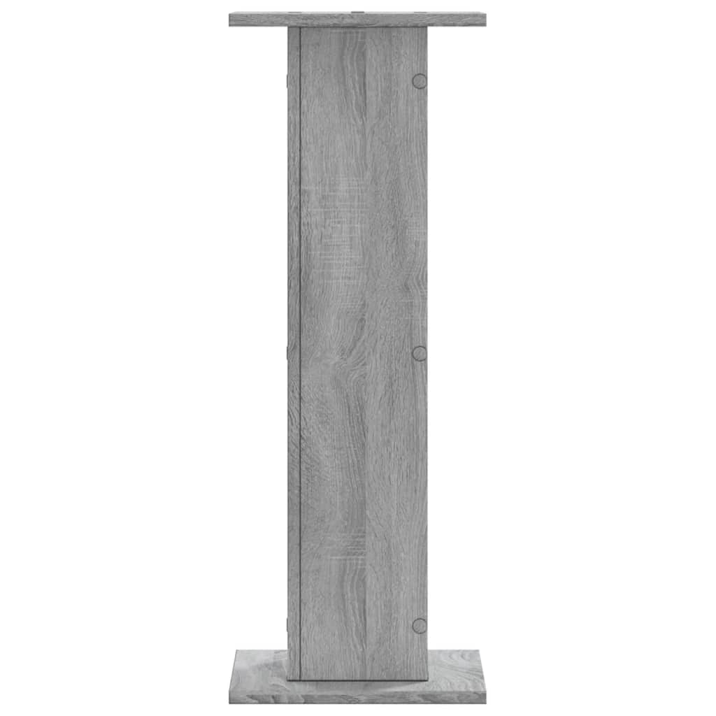 Supporti per Piante 2 pz Grigio Sonoma 30x30x80cm in Truciolato | homemem39
