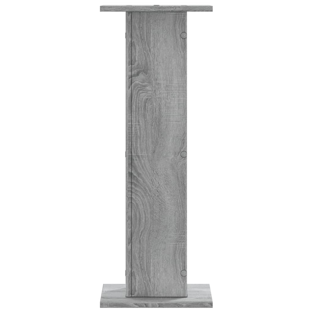 Supporti per Piante 2 pz Grigio Sonoma 30x30x80cm in Truciolato - homemem39