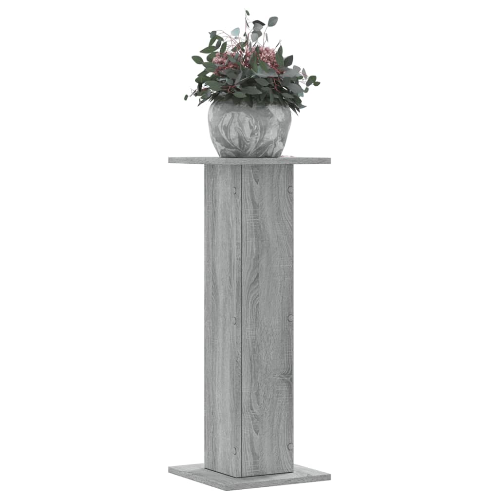 Supporti per Piante 2 pz Grigio Sonoma 30x30x80cm in Truciolato - homemem39