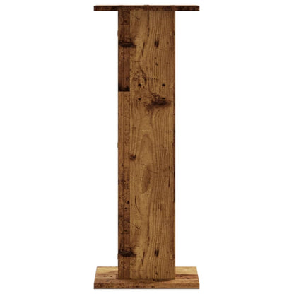 Supporti per Piante 2 pz Legno Vecchio 30x30x80 cm Truciolato | homemem39
