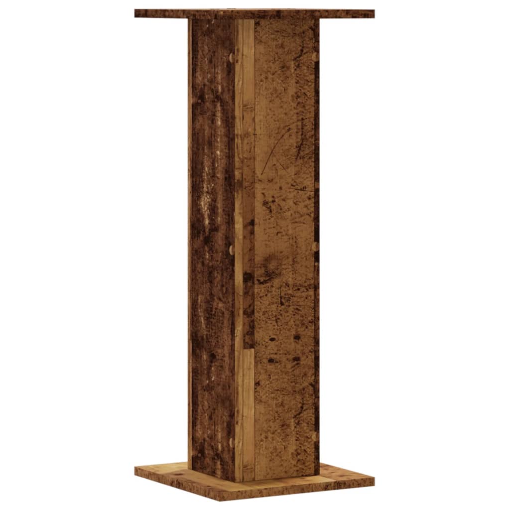 Supporti per Piante 2 pz Legno Vecchio 30x30x80 cm Truciolato - homemem39