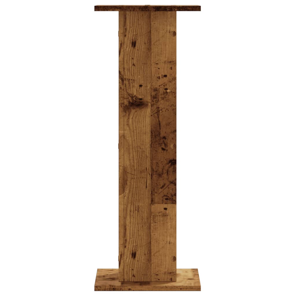 Supporti per Piante 2 pz Legno Vecchio 30x30x80 cm Truciolato | homemem39