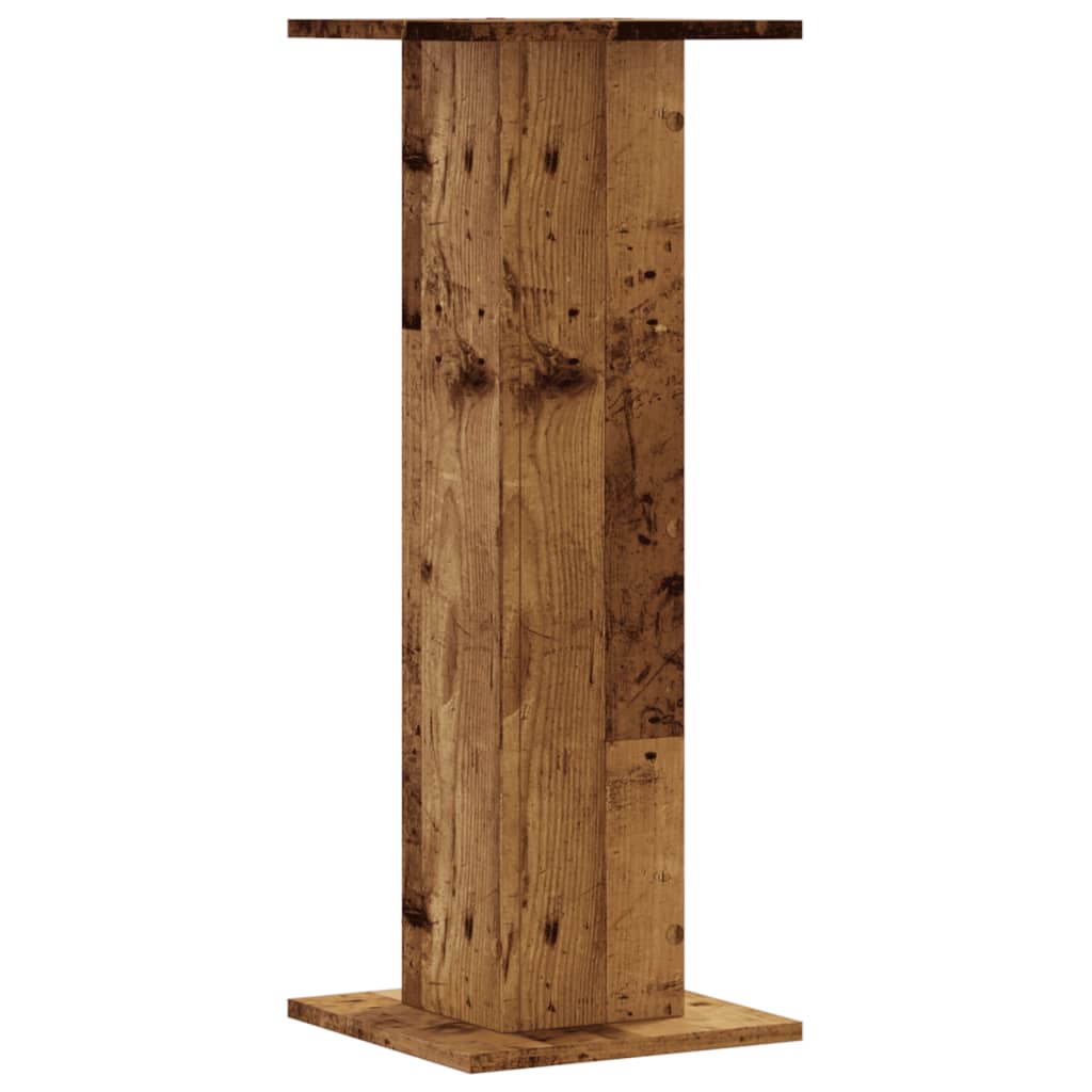 Supporti per Piante 2 pz Legno Vecchio 30x30x80 cm Truciolato | homemem39