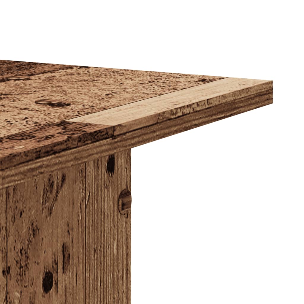 Supporti per Piante 2 pz Legno Vecchio 30x30x80 cm Truciolato | homemem39