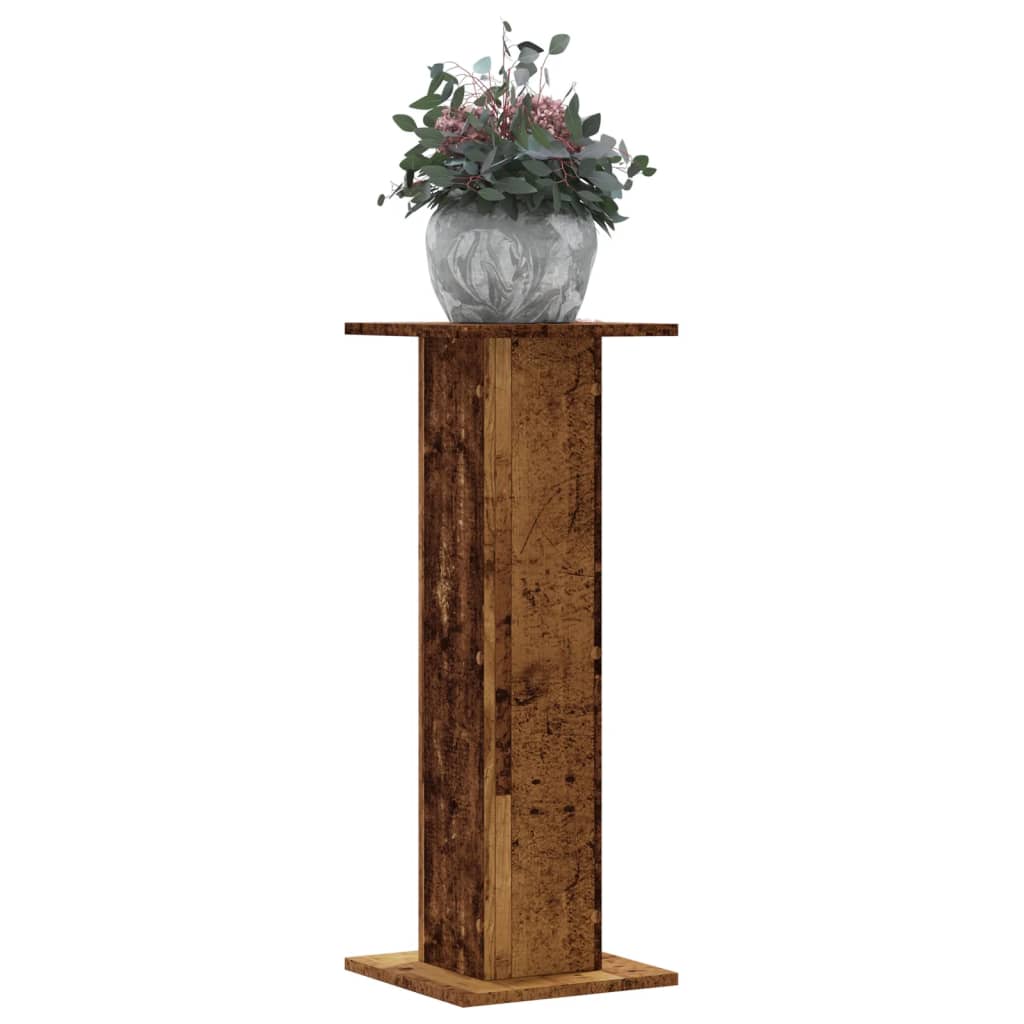 Supporti per Piante 2 pz Legno Vecchio 30x30x80 cm Truciolato | homemem39