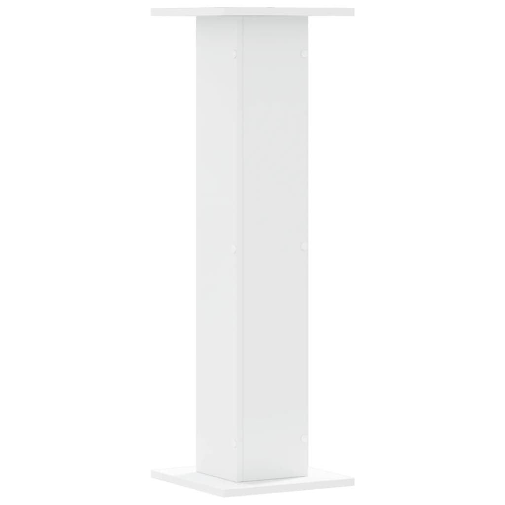 Supporti per Piante 2 pz Bianchi 30x30x95 cm Legno Multistrato - homemem39