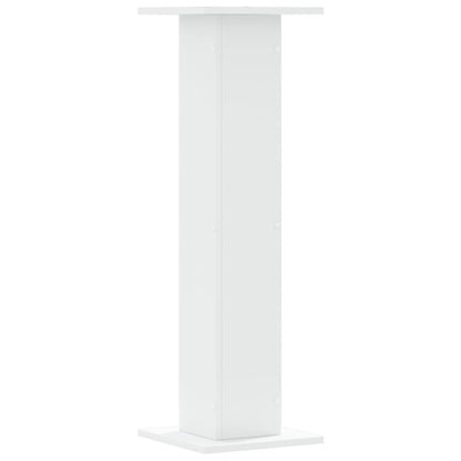 Supporti per Piante 2 pz Bianchi 30x30x95 cm Legno Multistrato - homemem39