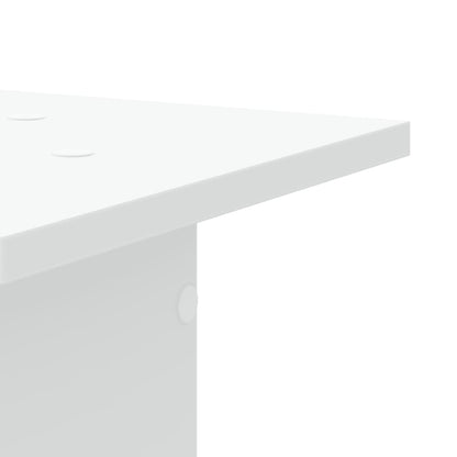 Supporti per Piante 2 pz Bianchi 30x30x95 cm Legno Multistrato | homemem39