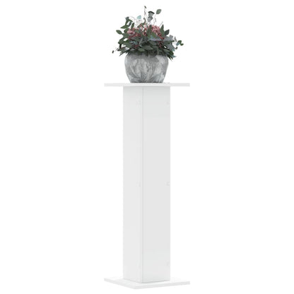 Supporti per Piante 2 pz Bianchi 30x30x95 cm Legno Multistrato | homemem39