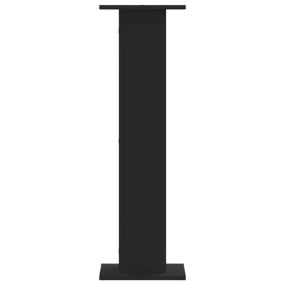 Supporti per Piante 2 pz Neri 30x30x95 cm Legno Multistrato - homemem39