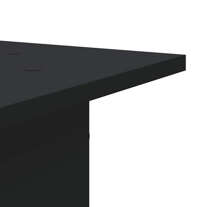 Supporti per Piante 2 pz Neri 30x30x95 cm Legno Multistrato | homemem39