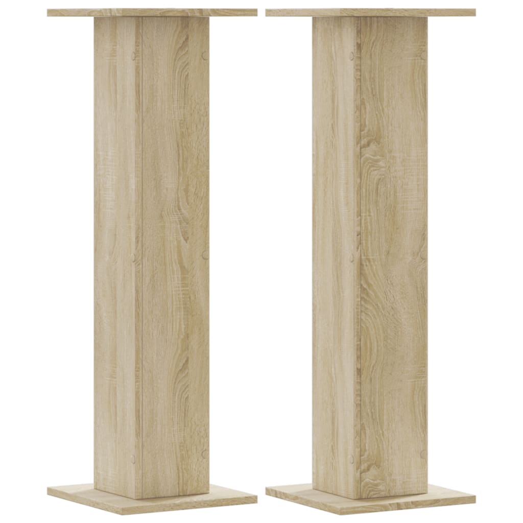 Supporti per Piante 2 pz Rovere Sonoma 30x30x95cm in Truciolato | homemem39