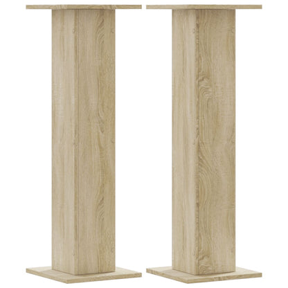 Supporti per Piante 2 pz Rovere Sonoma 30x30x95cm in Truciolato | homemem39