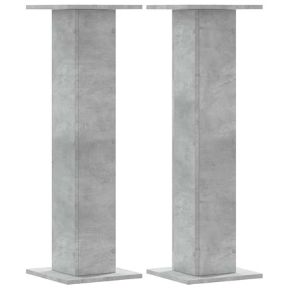 Supporti per Piante 2 pz Grigio Cemento 30x30x95 cm Truciolato | homemem39