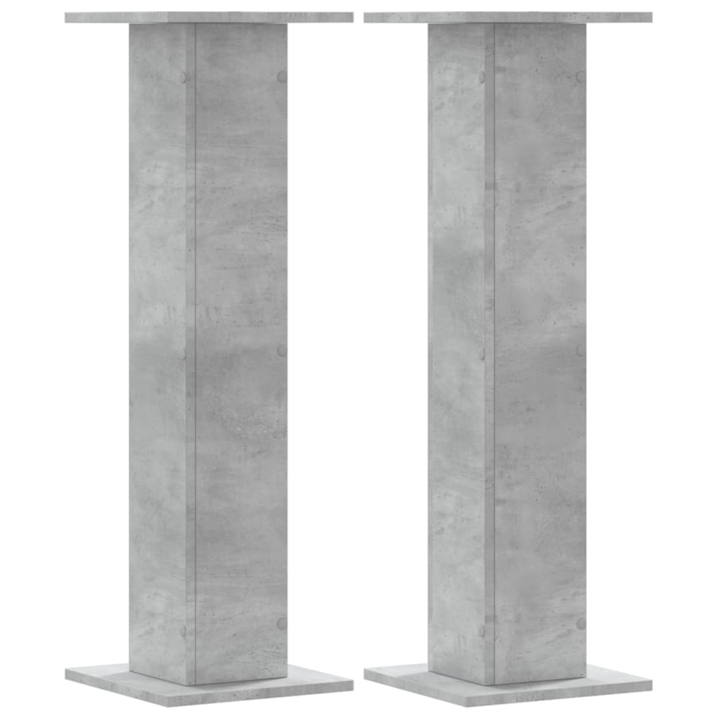Supporti per Piante 2 pz Grigio Cemento 30x30x95 cm Truciolato - homemem39