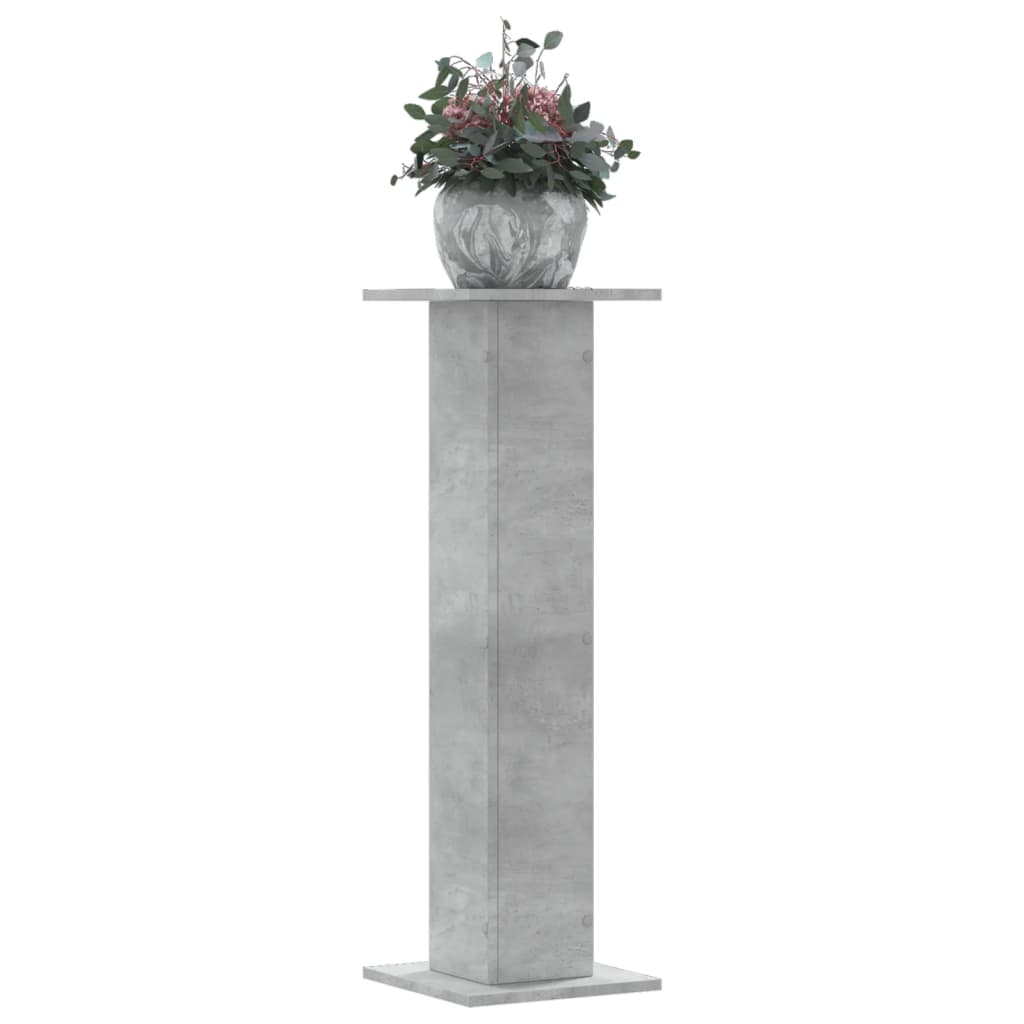 Supporti per Piante 2 pz Grigio Cemento 30x30x95 cm Truciolato - homemem39
