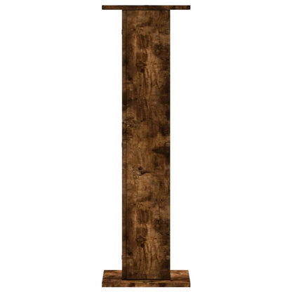 Supporti per Piante 2 pz Rovere Fumo 30x30x95 cm in Truciolato | homemem39