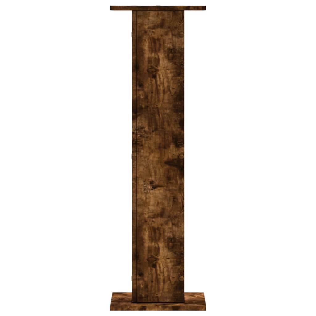 Supporti per Piante 2 pz Rovere Fumo 30x30x95 cm in Truciolato - homemem39