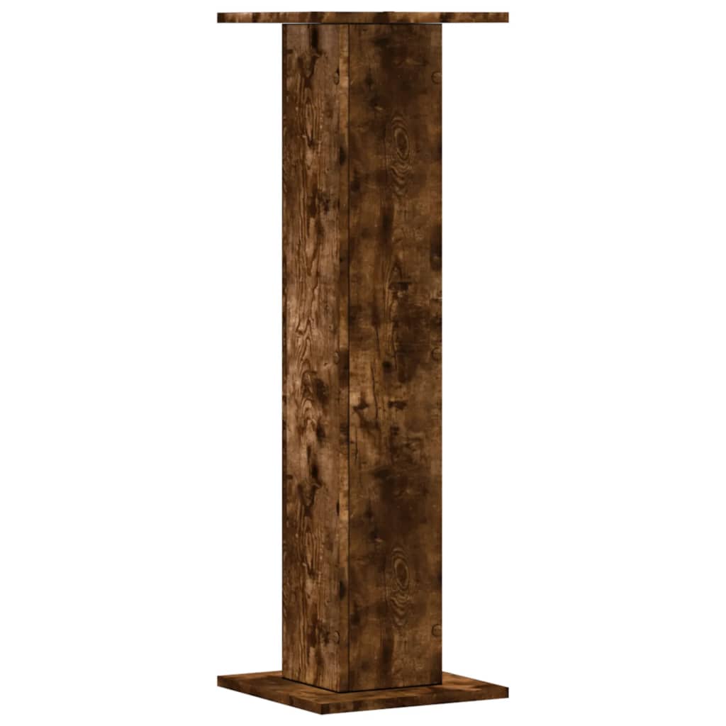 Supporti per Piante 2 pz Rovere Fumo 30x30x95 cm in Truciolato | homemem39