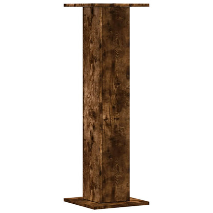 Supporti per Piante 2 pz Rovere Fumo 30x30x95 cm in Truciolato | homemem39