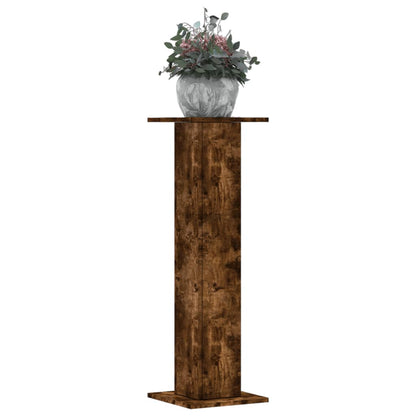 Supporti per Piante 2 pz Rovere Fumo 30x30x95 cm in Truciolato | homemem39