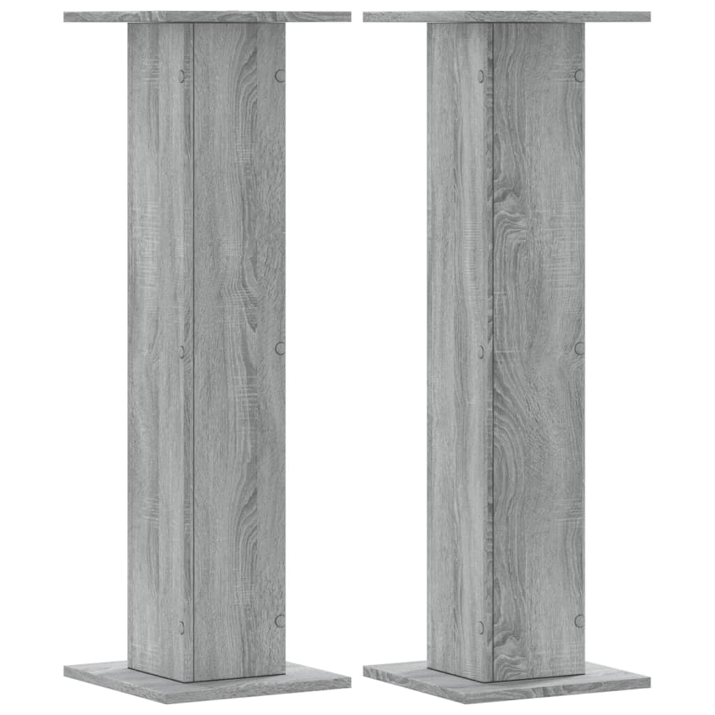 Supporti per Piante 2 pz Grigio Sonoma 30x30x95cm in Truciolato | homemem39