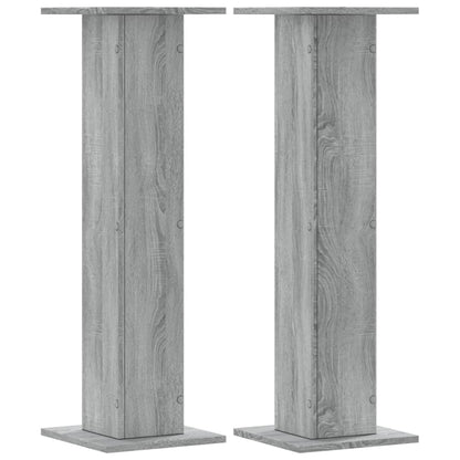Supporti per Piante 2 pz Grigio Sonoma 30x30x95cm in Truciolato | homemem39
