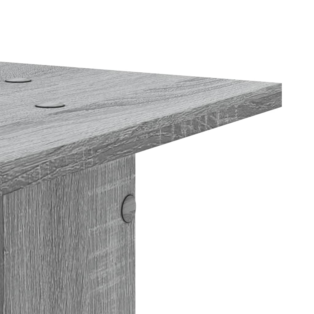 Supporti per Piante 2 pz Grigio Sonoma 30x30x95cm in Truciolato | homemem39