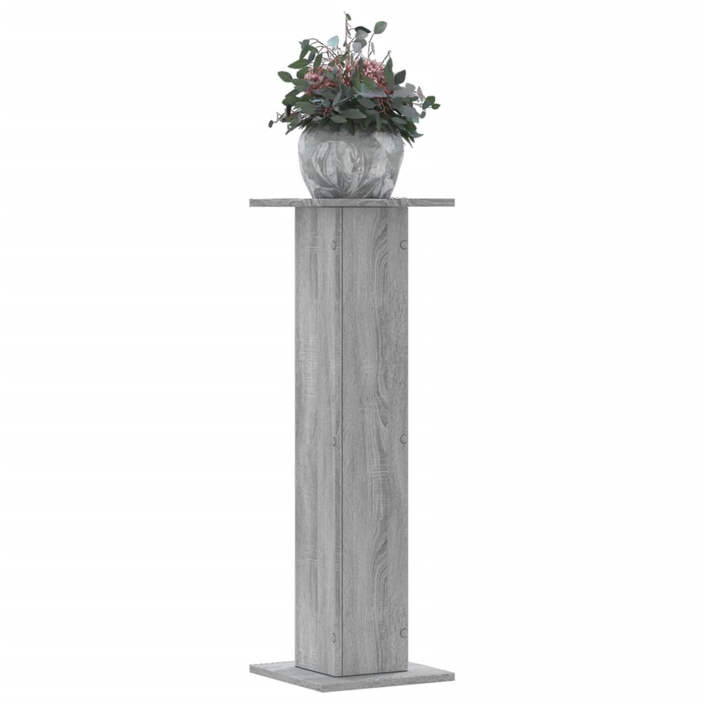 Supporti per Piante 2 pz Grigio Sonoma 30x30x95cm in Truciolato - homemem39