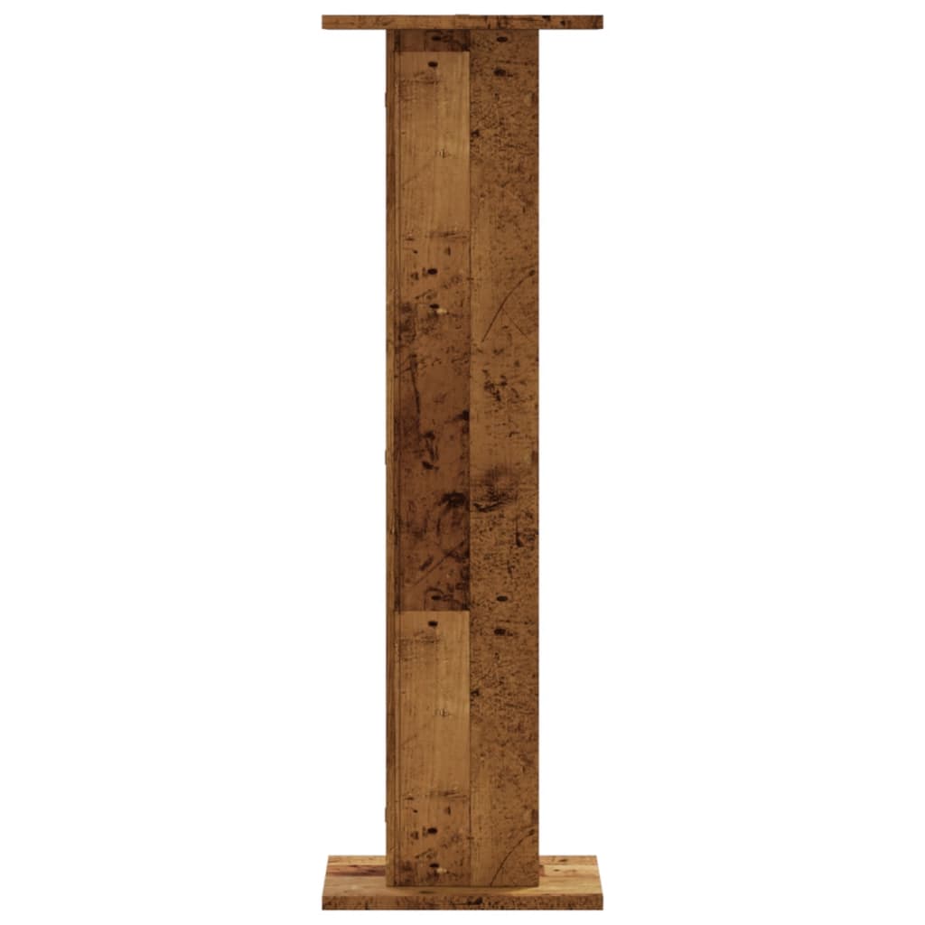 Supporti per Piante 2 pz Legno Vecchio 30x30x95 cm Truciolato - homemem39