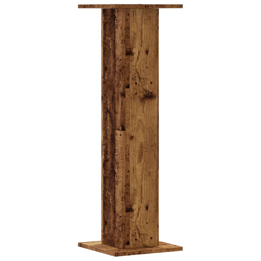 Supporti per Piante 2 pz Legno Vecchio 30x30x95 cm Truciolato | homemem39