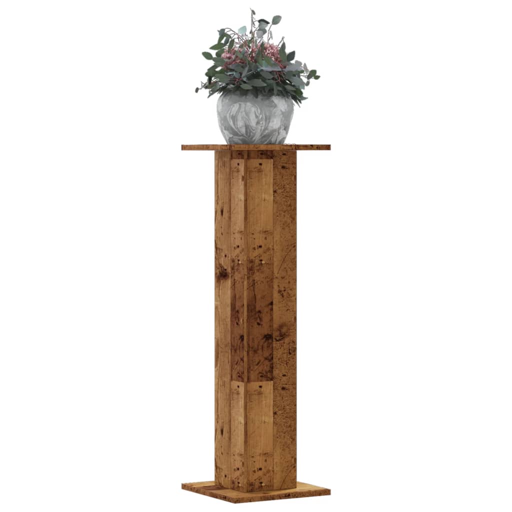 Supporti per Piante 2 pz Legno Vecchio 30x30x95 cm Truciolato | homemem39