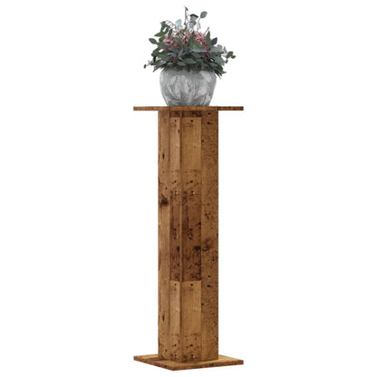 Supporti per Piante 2 pz Legno Vecchio 30x30x95 cm Truciolato | homemem39