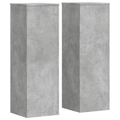 Supporti per Piante 2 pz Grigio Cemento 33x33x100cm Multistrato - homemem39