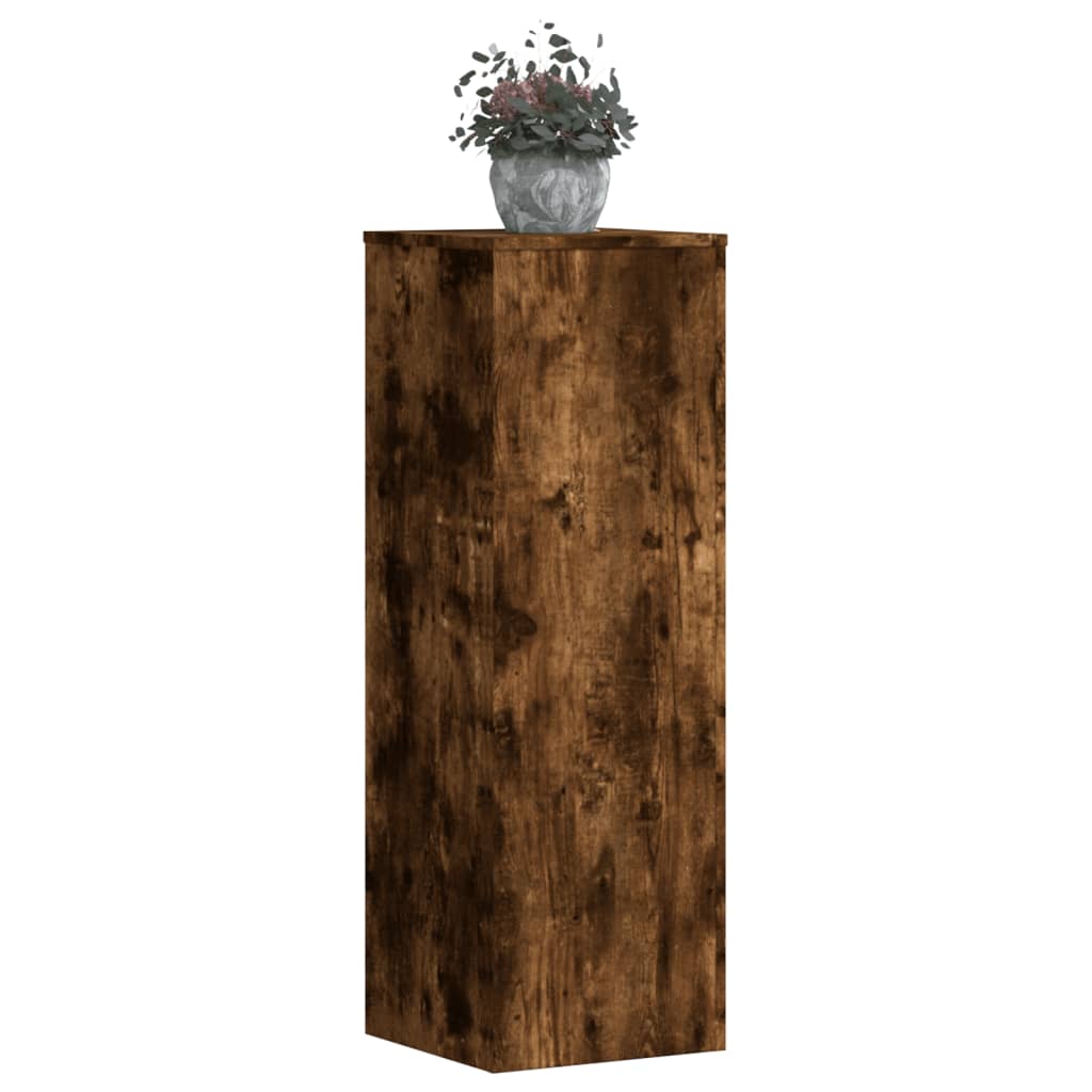 Supporti per Piante 2 pz Rovere 33x33x100 cm Legno Multistrato | homemem39