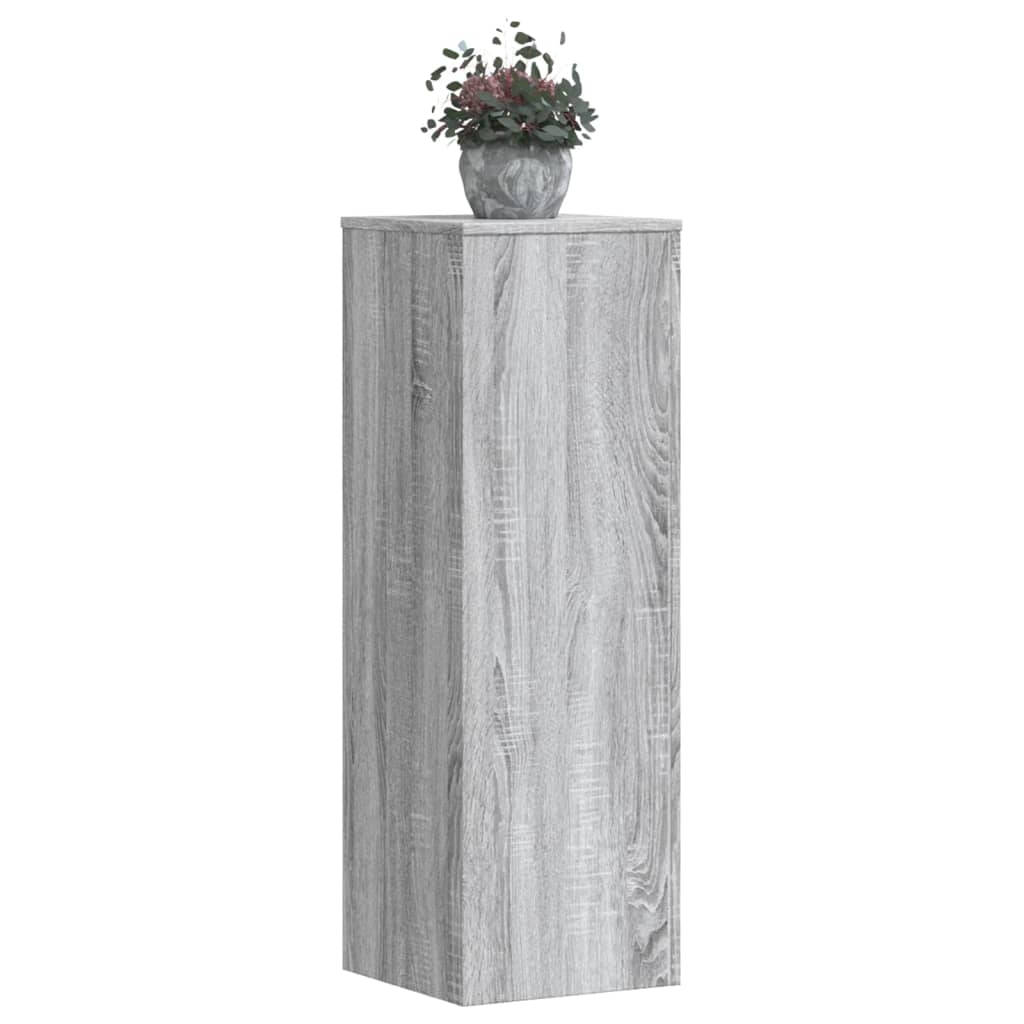 Supporti per Piante 2 pz Grigio Sonoma 33x33x100 cm Multistrato - homemem39