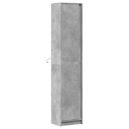 Credenza con LED Grigio Cemento 41,5x32,5x200 cm in Truciolato