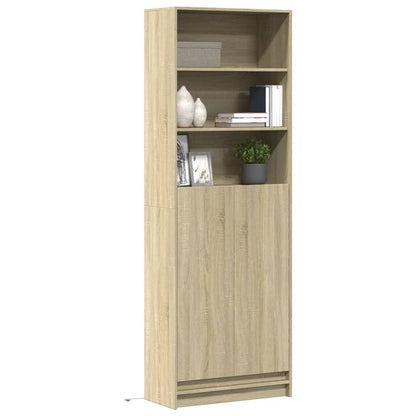 Credenza con LED Rovere Sonoma 69x32,5x200 cm in Truciolato - homemem39