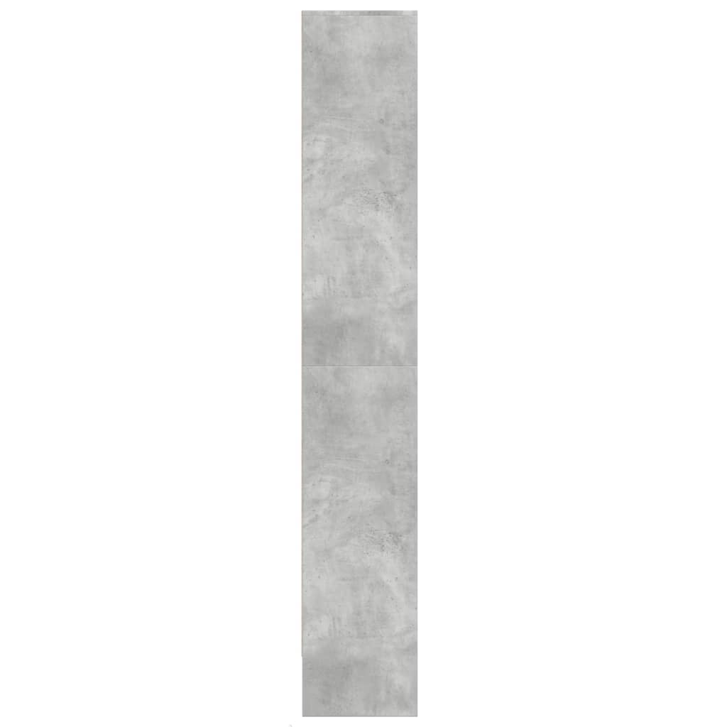 Credenza con LED Grigio Cemento 69x32,5x200 cm in Truciolato - homemem39