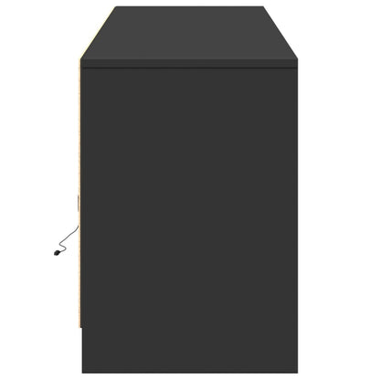 Mobile Porta TV con LED Nero 180x34x50cm in Truciolato - homemem39