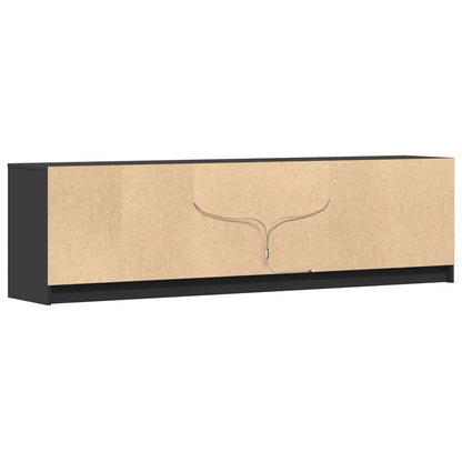 Mobile Porta TV con LED Nero 180x34x50cm in Truciolato - homemem39